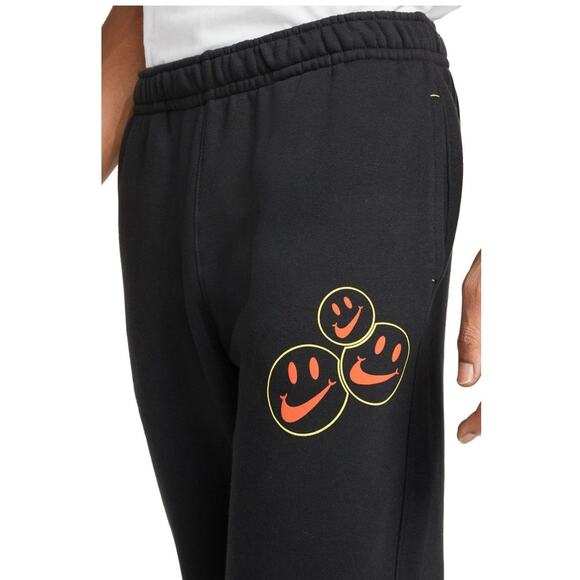 Nike Sportswear Club Fleece Smiley BB Joggers Size M Mens - Picture 4 of 11